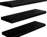 Three Pieces Of Solid Wood Floating Shelves With Invisible Brackets That... - $33.93