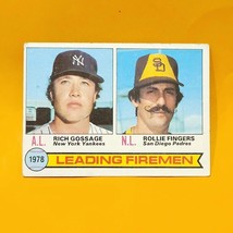 1979 Topps 8 Leading Firemen Rich Goose Gossage Rollie Fingers HOF Baseball Card - $1.98