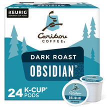 CARIBOU COFFE OBSIDIAN BLEND KCUPS 24CT - $23.24