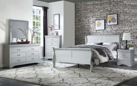 Louis Philippe Platinum King Bedroom Set (3-Pc) - $793.99