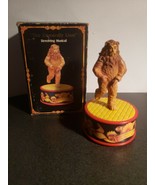 Wizard Of Oz Lion Enesco Music Box If I Were King of the Forest 1988 - $18.76