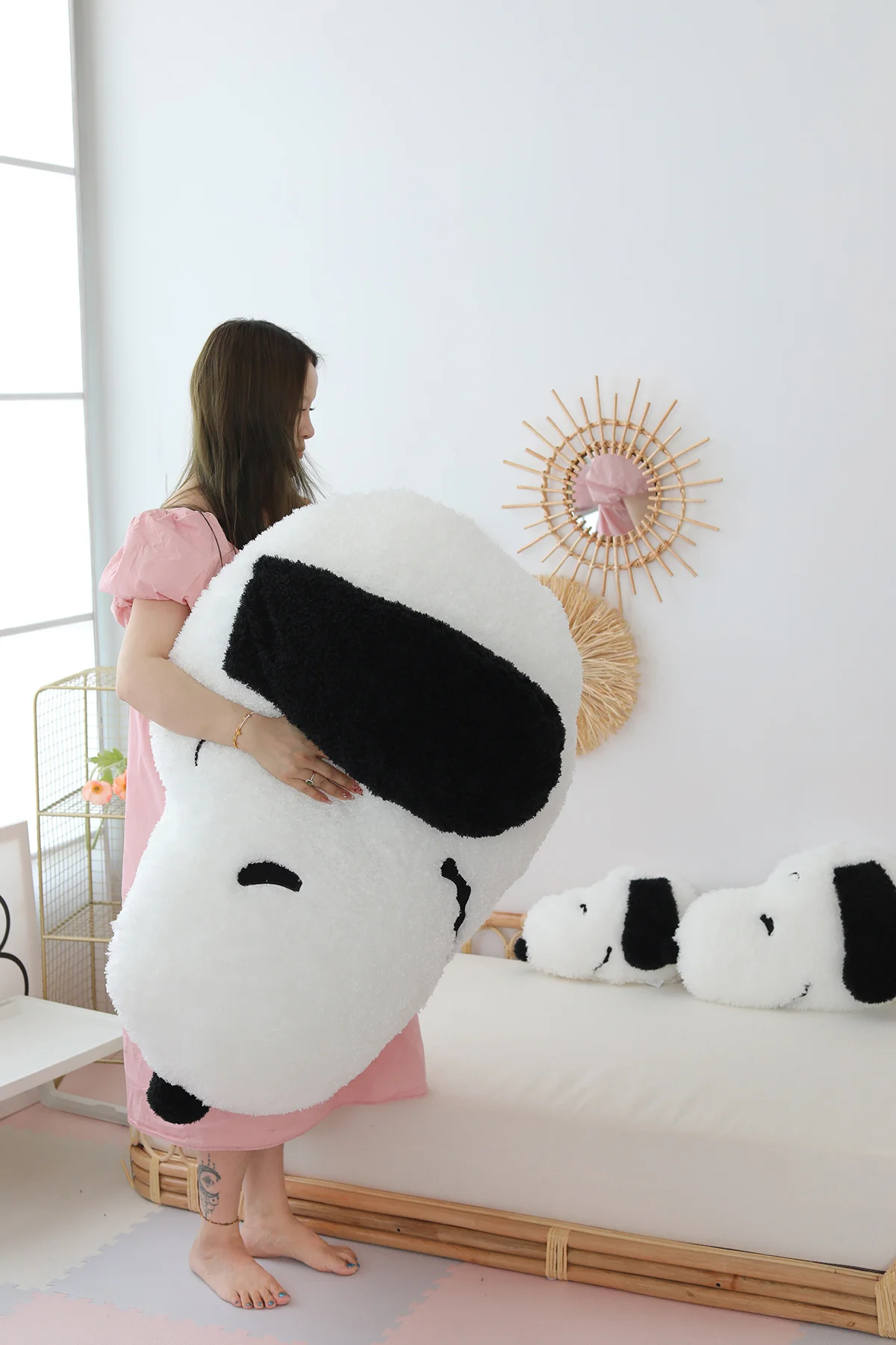 40-80cm MINISO Snoopy Plush  Withe Dog Plush Toys Puppy Snoopy Stuffed D... - $50.21