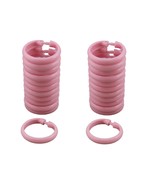 2 Pack 24 Piece Plastic Locking Oval Hook Easy Gliding Shower Curtain Ri... - $13.43 CAD
