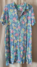 VTG Women's Unbranded Nightgown Flowers Pullover Short Sleeve Collar 3 B... - $14.99