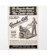 1949 Garden All Lawn Tractor Culti-Vette Advertisement Vintage Agricultu... - $375.29 MXN