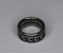 Water Ring Size 10 Vintage 1999 Alchemy Spirit English Pewter - $46.27