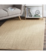 SAFAVIEH Natural Fiber Collection Area Rug - 9&#39; x 12&#39;, Maize &amp; Linen, Bo... - £401.03 GBP