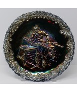 Fenton 1970 Amethyst Carnival Glass Glass Blower Collector&#39;s Plate - $19.79