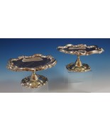 Howard &amp; Co. Sterling Silver Compote Pair Raised Heavy #S889 (#0837) - $1,959.21