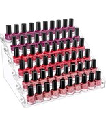 5x Gospire 6 Tier Clear Acrylic Nail Polish Ink Rack Organizer Display Rack - $1,900.68 MXN