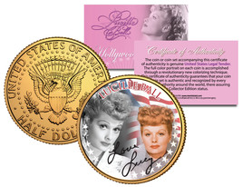 Lucille Ball * Americana * Jfk Half Dollar U.S. Coin 24K Gold Plated I Love Lucy - £6.88 GBP