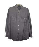 Daniel Cremiux Long Sleeve Button Down Suede Elbow Patch Large - $21.82 CAD