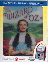 The Wizard of Oz  Blu-ray 3D 2D  with Bonus Lunchbag Lenticular Cover  BRAND NEW - $23.75