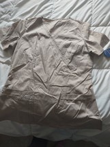 Cherokee Khaki Size Small Nursing Scrubs Shirt - £16.33 GBP
