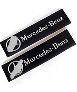 Mercedes Embroidered Logo Car Seat Belt Cover Seatbelt Shoulder Pad 2 pcs - £10.35 GBP