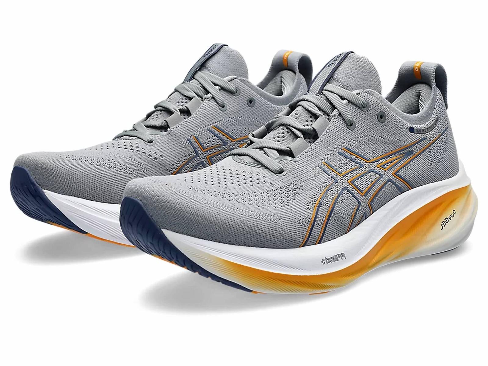 Asics Men&#39;s Gel-Nimbus 26 Running Shoes Sheet Rock/thunder Blue - $123.00