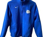 Nike Fleece Blue BC Quarter Zip Size M  Pullover Sweater Damaged - $10.12