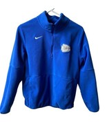 Nike Fleece Blue BC Quarter Zip Size M  Pullover Sweater Damaged - £7.96 GBP