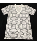 Son of John Men's Semi Sheer White &amp; Black Chipibo Print Graphic Tee Siz... - $15.98