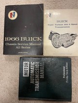 1966 GM Buick Tutti Serie Telaio Servizio Manuale Set 2 Vol Vetrata Danneggiato - £63.50 GBP