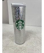 Silver Starbucks Bubbles Sparkling Hot Tumbler Grande 16oz - £11.67 GBP