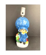 Vintage &#39; Holly Hobbie &#39; Ceramic Lamp – Hand Painted Works! Figurine Ret... - $63.66 CAD