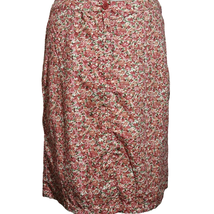 Pink Floral Knee Length Skirt Size 8 - £19.55 GBP