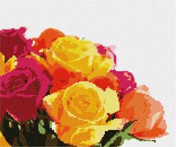 Pepita needlepoint canvas: Roses, 12&quot; x 10&quot; - $86.00+