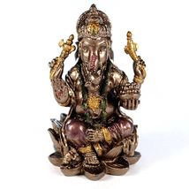 SMALL GANESHA STATUE 3&quot; Mini Hindu Elephant God Miniature Resin NEW Lord... - $20.02 CAD