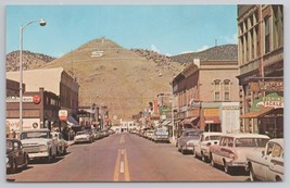 Downtown Salida Colorado Main Street with Cars and Shops 1960s Vintage Postcard - £11.01 GBP