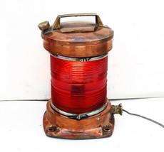 JH PETERS &amp; BEY Hambourg Antique Maritime Lanterne Cuivre Navire Lampe de... - £271.19 GBP