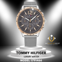 Tommy Hilfiger Herren-Armbanduhr 1791466, Quarz, silberfarbener Edelstahl,... - £95.00 GBP