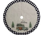 Holiday Time 48 inch Tree Skirt Merry Christmas Vintage Truck Design - $32.34