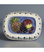 Vintage Sigma the Tastesetter Fruit Wall Plaque 3D Ceramic 12x9 Fruit Th... - $33.65