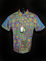 Robert Graham  Prism - Colorful Embroidered Short Sleeve - Men's Classic Fit 3XL image 3