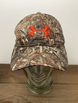 Under Armour Camo Hat Mossy Oak Duck Blind Camouflage Snapback Excellent - £27.31 GBP