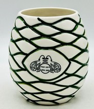 Patron Tequila Tiki Mug Agave Pineapple Cup White Ceramic Bee Hive Promotion - £11.17 GBP