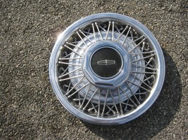 One factory 1980 to 1990 Lincoln Town Car 15 inch wire spoke hubcap wheel cover - £68.40 GBP