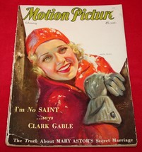 Vintage Hollywood 1932 Motion Picgture Movie Magazine Anita Page Cover - £19.34 GBP