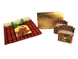 Vintage Gift-Giving Items, Christmas Gift Bag, 2 Candy Boxes, Money Envelope - $14.65