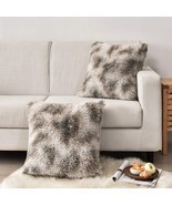 Hao East Double-Sided Faux Fur Throw Pillow Case Cushion Covers 20X20 (B1) - £19.66 GBP