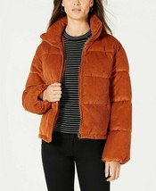 Authentic Collection B Juniors&#39; Cropped Corduroy Puffer Coat, XXL, Rust - £22.12 GBP