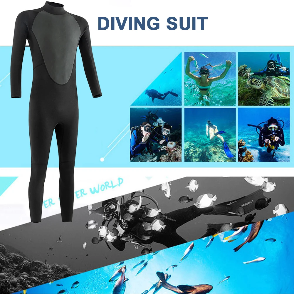 Sporting Summer Men Wetsuit Full Bodysuit m Round Ak Diving Suit Stretchy Swimmi - £58.85 GBP