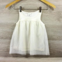 Baby Gap White Tutu Dress Sleeveless Girls Toddler Sparkling Tank Top 3-... - $22.77