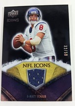 Matt Schaub 2008 Upper Deck Icons Nfl Icons Gold Jerseys 32/50 #NFL36 - $1.89