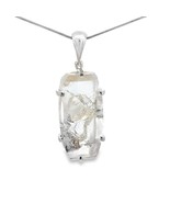Stones Desire Manifestation Quartz Pendant Necklace (22&quot;) Clear - $349.51 CAD