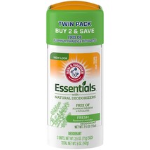 ARM &amp; HAMMER Essentials Deodorant- Rosemary Lavender- Solid Oval- Twin P... - £15.94 GBP