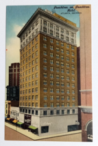 Peachtree on Peachtree Hotel Atlanta Georgia GA Linen Tichnor Postcard c1940s - $4.99