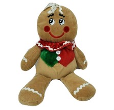 16&quot; Dan Dee Gingerbread Boy Christmas Cookie Brown Stuffed Animal Plush Toy - £33.44 GBP