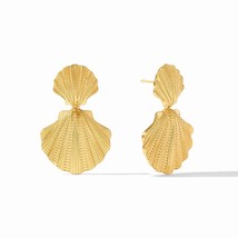 Julie Vos women&#39;s sanibel shell statement earring in Gold - size One Size - $92.07